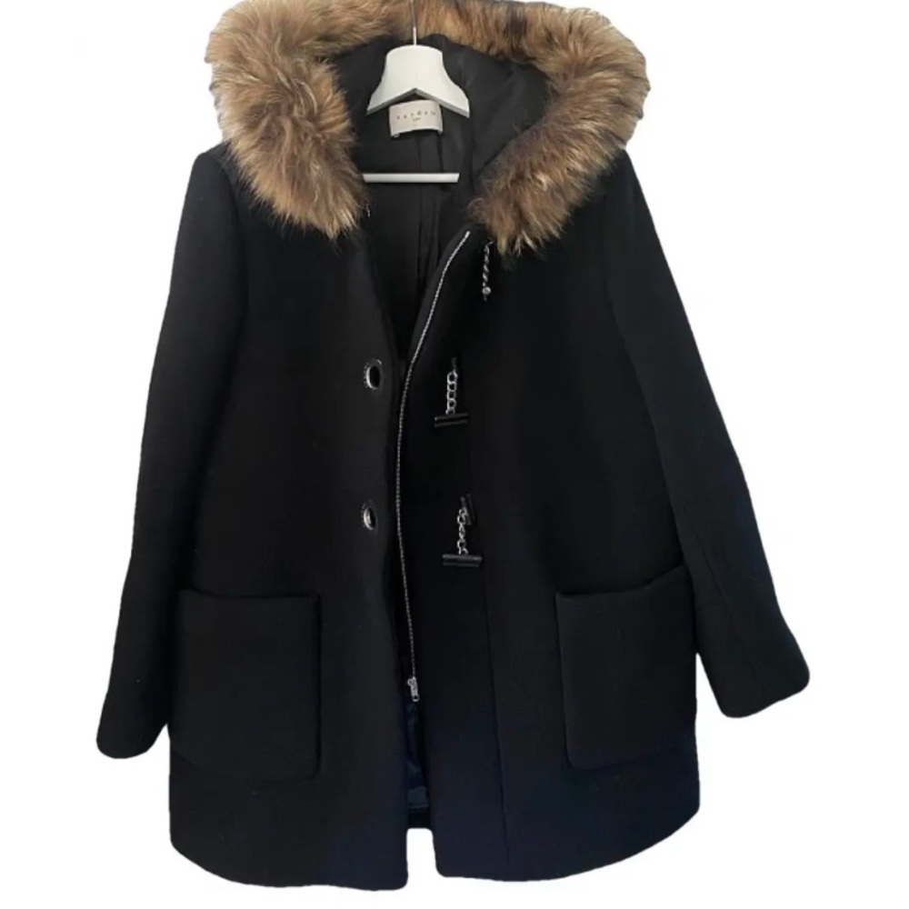 Sandro Wool Peacoat